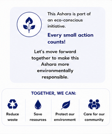 Eco-friendly checklist — Together, we can protect our environment