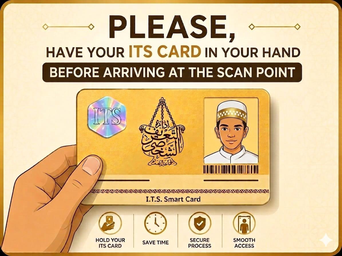 Please have your ITS card in your hand before the scan point